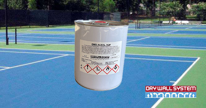 DWS ACRYL TOP VERNICE PER CEMENTO ,CAMPI SPORTIVI , PIAZZALI E CORTILI 5 KG
