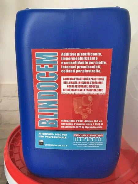 Blindocem - Additivo super aggrappante per premiscelati a base calce - 5 Lt