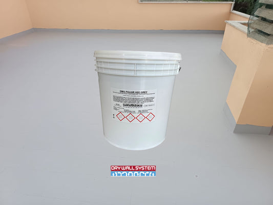 DWS POLIUR H2O GREY RESINA POLIURETANICA IMPERMEABILIZZANTE PER TERRAZZI E COPERTURE - 20 KG