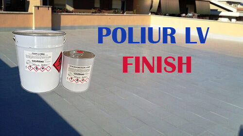 POLIUR LV FINISH - FINITURA BICOMPONENTE CARRABILE PER IMPERMEABILIZZAZIONI - 10+5