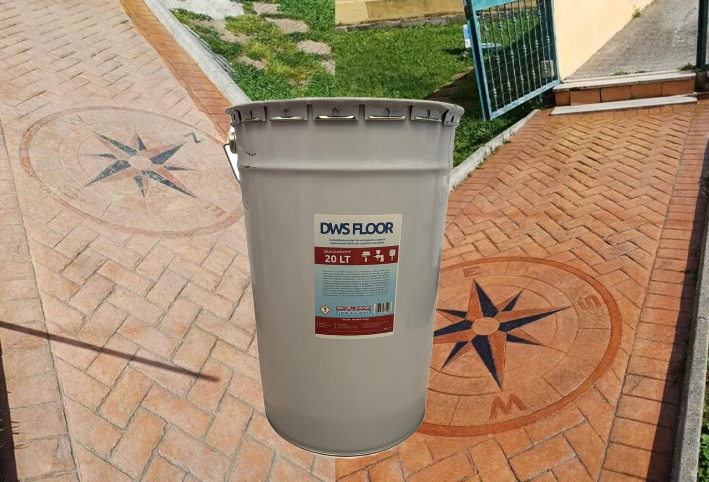 DWS FLOOR FINITURA TRASPARENTE PER SUPERFICI CEMENTIZIE E STAMPATI ANTIPOLVERE LUCIDA - 20 lt
