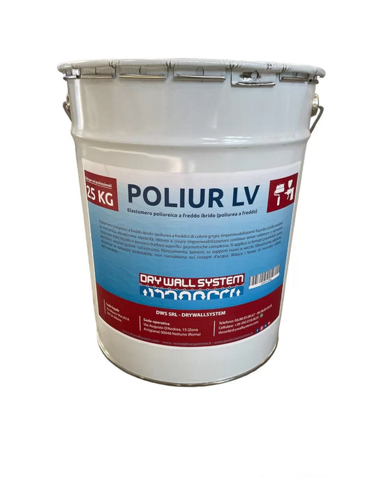 Poliur LV - Resina poliureica per impermeabilizzare le superfici - 25 Kg